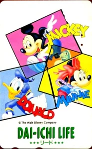 SCHEDA TELEFONICA PHONECARD GIAPPONE JAPAN 110-154150 WALT DISNEY DAI-ICHI LIFE - Imagen 1 de 2