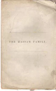 John T Hassam / THE HASSAM FAMILY Genealogy - Bild 1 von 1