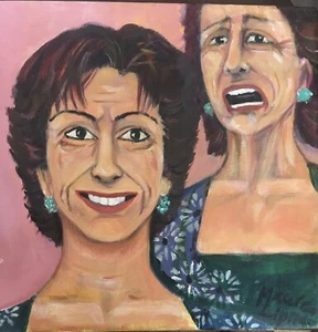 Unique Original Painting By Maureen LipmanCBE with letters and certificates - Picture 1 of 4