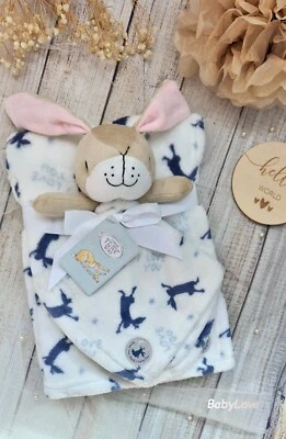 BABY BOYS GUESS HOW MUCH I LOVE YOU COMFORTER & BLANKET - BABY SHOWER GIFT - Image 1 of 3