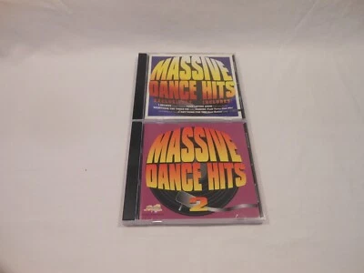 Various Artist Massive Dance Hits + Dance Hits 2 CD Set of 2, 1995/97 USED GOOD - Imagem 1 de 4