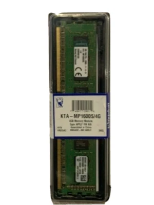 NEW KINGSTON 4Gb DDR3L-1600 ECC UDIMM KTA-MP1600S/4G Server Memory FREE SHIPPING - Image 1 of 2