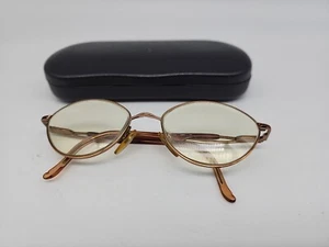 VTG Luxottica Rose Gold Glasses Frames Only LU 2232 52-17-135 Made in Italy - Picture 1 of 10
