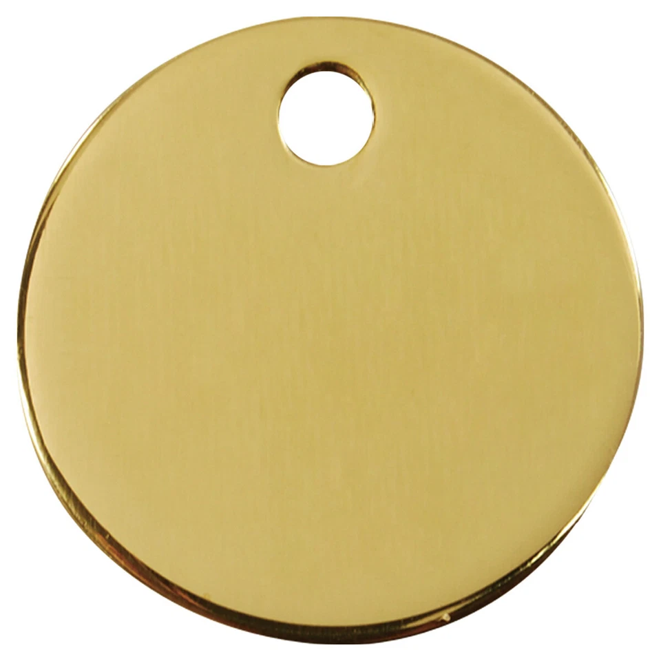 RedDingo Targa per Cane Ottone Cerchio Incisione Personalisierbar per Cani - Immagine 1 di 1