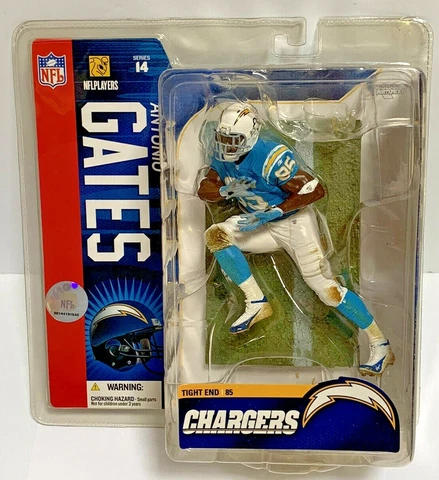 Mcfarlane NFL Series 14 Antonio Gates San Diego Chargers Powder Blue NIB Cover