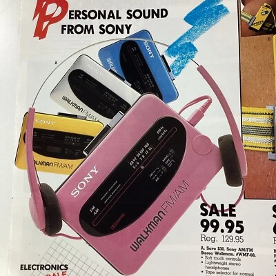 Electronics Catalog Miami Florida Burdines 1987 Sony Pink Kenwood JVC Casio - Image 1 of 4