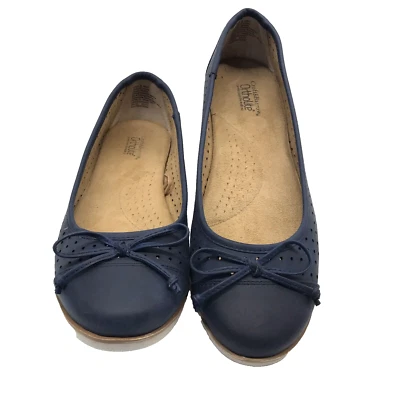 Женские ортолитовые предварительно перфорированные балетки Croft & Barrow размер 9 M темно-синие без шнуровки - Изображение 1 из 4