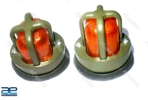 Front Rear Fender Lights+Grill Set Raw Paint For Willys Military Jeeps Truck ECs - Picture 1 of 7