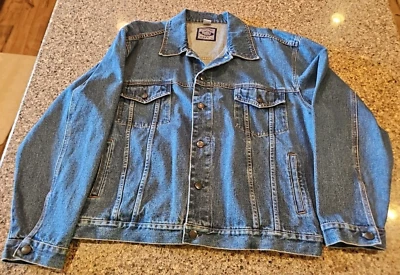 Hard Rock Cafe 檀香山牛仔夹克男式 XL 夏威夷正品 — 第 1/4 张图片