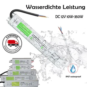 Trafo Transformator Netzteil Wasserdicht 12V Trafo 10 20 30 40 50 60 Watt IP67 - Bild 1 von 71