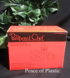 The Pampered Chef Halloween Keksausstecher - 3er-Set # 1097 Fledermaus, Geist, Kürbis - Bild 1 von 3