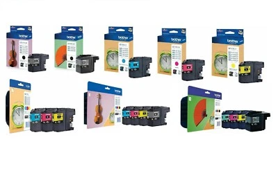 Genuine Brother LC127XLBK LC129XLBK LC125XL Cyan Magenta Yellow Multipacks Lot - Image 1 of 4