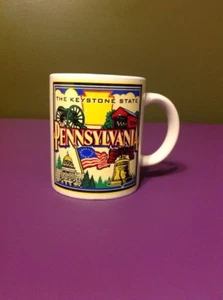 Vajilla de cocina coleccionable taza de café Pennsylvania Keystone State - Imagen 1 de 6