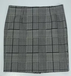Dalia Houndstooth Knee Length Skirt Women’s Size 12 - Picture 1 of 5