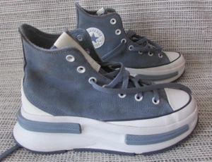 Converse Chuck Taylor Blue/Gray High Top Lining Platform Sneaker Boot Size 8.5 - Picture 1 of 10