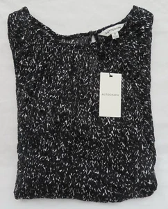 LADIES MARKS AND SPENCER AUTOGRAPH BLACK MIX LONG SLEEVE TOP 2 PART SET SIZE 16 - Picture 1 of 10