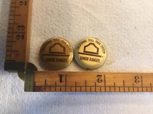 One Vintage Junior Ranger California State Park System Pinback Button Pin Brown - Picture 1 of 2