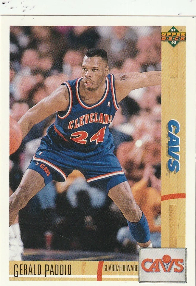 FREE SHIPPING-MINT-1991-92 Upper Deck Gerald Paddio #230 CAVS - Image 1 of 1