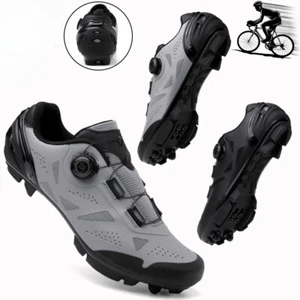 Mtb Bicycle Shoes Men's Cycling Sneaker Road Route Cleat Dirt Bike Flat Shoes - Picture 1 of 30