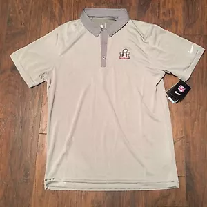 Polo uomo Super Bowl LI Nike NFL grigia nuova con etichette taglia media - Foto 1 di 8