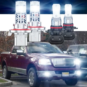 For Lincoln Mark LT Base Crew Cab Pickup 2006-2014 LED Headlight Fog Light Bulbs - Picture 1 of 12