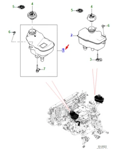 JAGUAR I-PACE X590 Left Expansion Tank T4K18409 NEW GENUINE - Picture 1 of 2