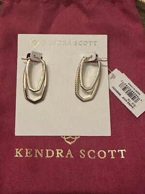 Pendientes de aro de oro Barbie™ Kendra Scott en cristal rosa nuevos con etiquetas AGOTADOS edición limitada Foto 1 de 4