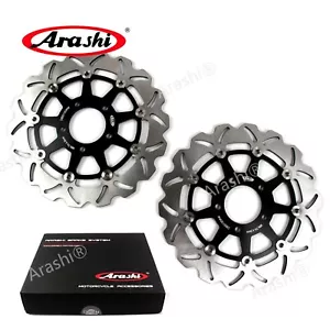 BLACK Front Brake Rotor Disc For Suzuki GSXR1000 GSX-R 1000 2003 2004 K3 K4 - Picture 1 of 8
