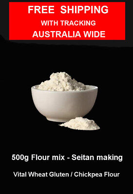 500g   Vital Wheat Gluten + Chickpea Flour Mix For Seitan Making  • 16.99$