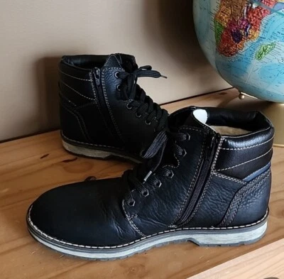 Bota de ciudad informal de cuero negra Rieker para hombre talla 41 EE. UU. 8  Foto 1 de 4