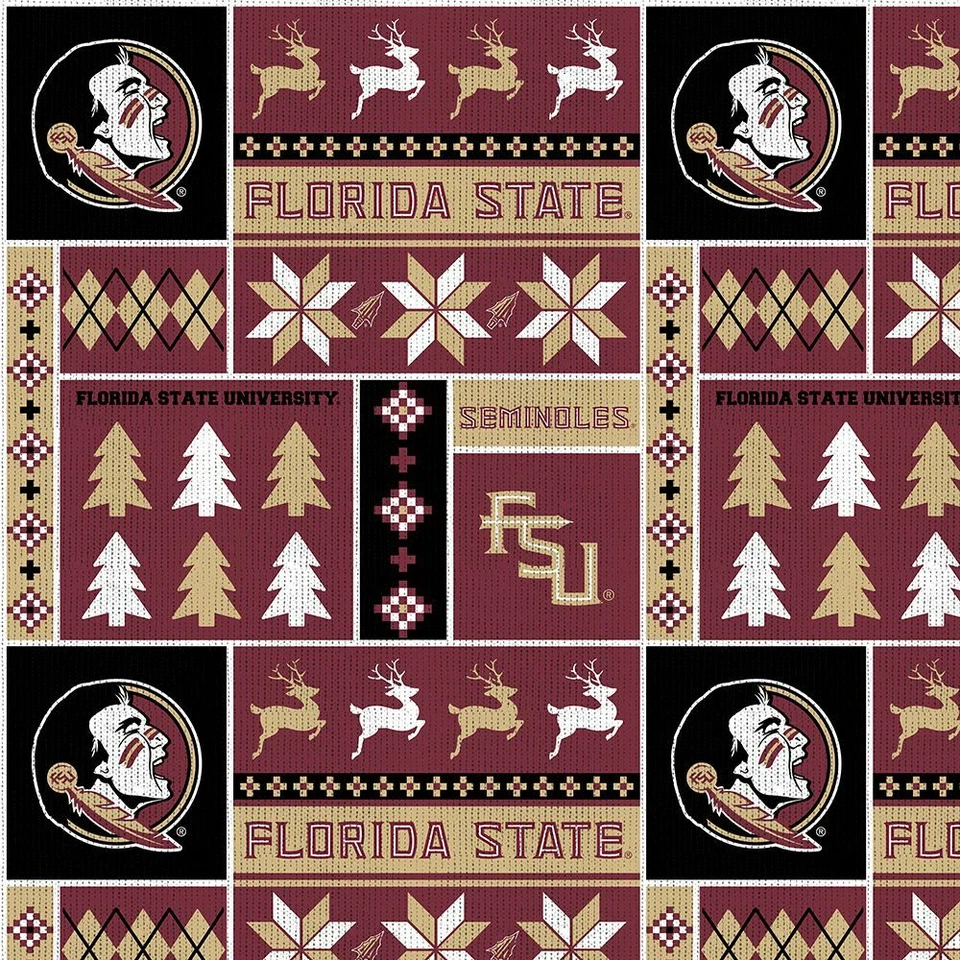 Suéter de vacaciones Florida State FSU Seminoles tela polar-tela manta NCAA Foto 1 de 1