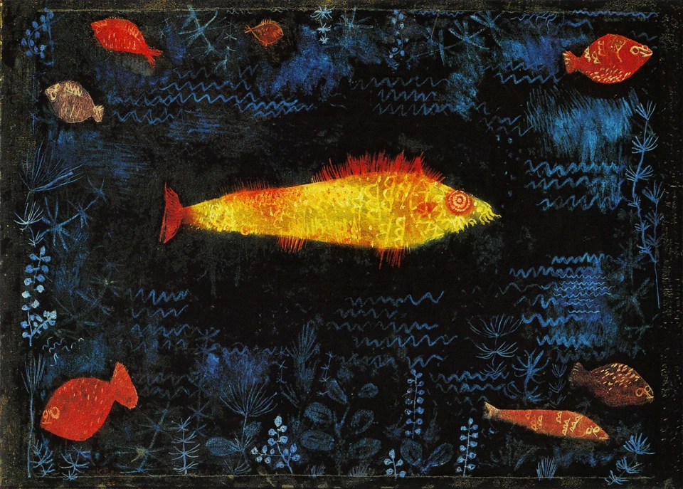 A3 -PAUL KLEE  GOLDEN FISH - FAMOUS PAINTERS CLASSIC PAINTINGS Posters #4 - Image 1 of 1