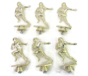 Toppers trofeos de plástico dorado de 5" para jugador de fútbol masculino 6 piezas nuevos sellados de fábrica - Imagen 1 de 8