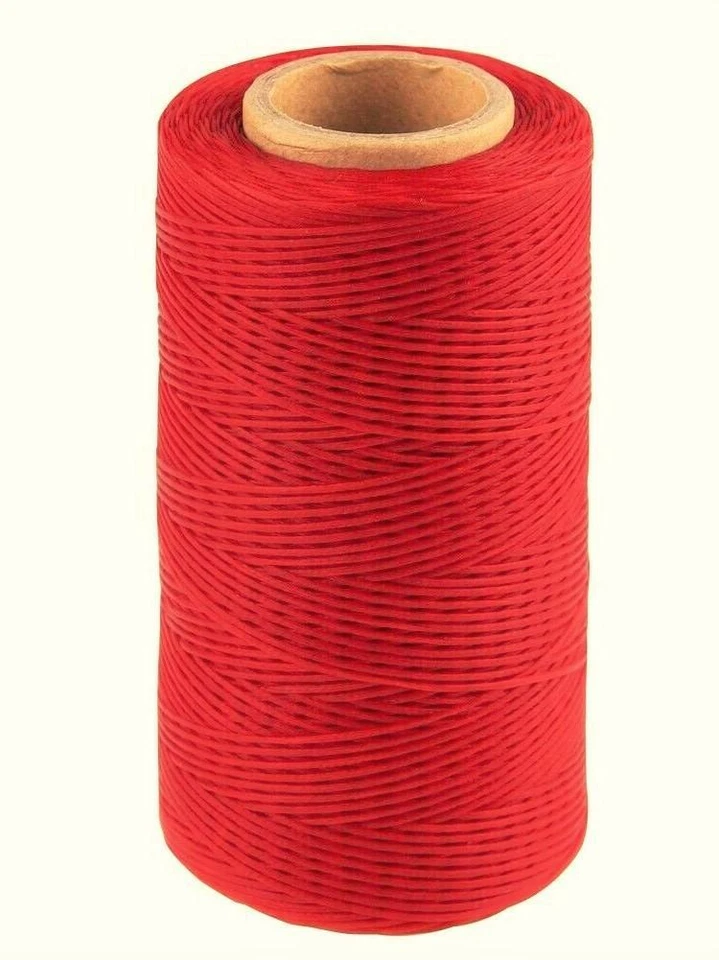 Waxed Sail Twine / Whipping & Sewing Thread -  1/4 pound bulk spool RED - Image 1 of 2