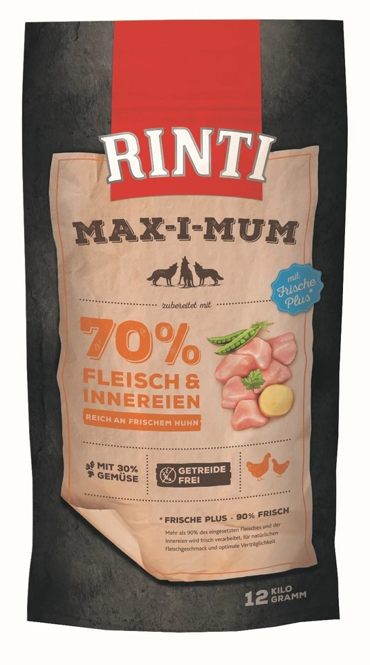 Rinti Max-i-mum Huhn 12 Kg / Trockenfutter Maximum 12Kg - Bild 1 von 1