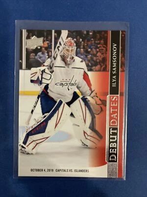 2020-21 Upper Deck Debut Dates DD-16 Ilya Samsonov Washington Capitals - Image 1 of 2