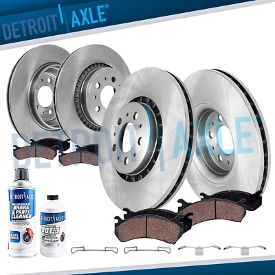 Front & Rear Disc Brake Rotors and Ceramic Brake Pads for 2003 - 2014 Volvo XC90 - Image 1 of 4