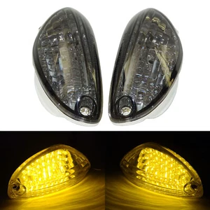 Smoke LED Front Turn Signal Lamp For SUZUKI GSXR600 GSXR750 06-23 GSXR1000 05-16 - Picture 1 of 9
