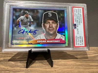2022 Archives Edgar Martinez 1988 Topps Big Fool Auto - Image 1 of 3