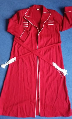 BATA DE LANA PARKER WILDER FRANELA PARKELLA VINTAGE TALLA ADULTO ROJA Foto 1 de 4