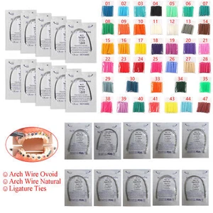 Dental Orthodontic Ligature Ties Elastics Rubber Bands Arch Wire Elasitcs Ovoid - Picture 1 of 117
