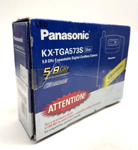 VINTAGE NOS Panasonic 5.8GHz Expandable Digital Cordless Camera - KX-TGA573S - Zdjęcie 1 z 12