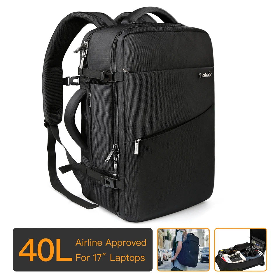 Reiserucksack Laptop Rucksack für 15,6 Laptop 40L Supergroßer Handgepäck - Bild 1 von 4