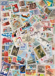 Y1056 - Collection 100 diff. stamps - Flags - (Y1056) - Picture 1 of 1