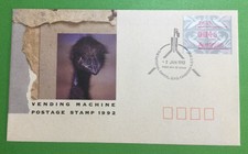 1992 Vending Machine emu with postcode Fdc