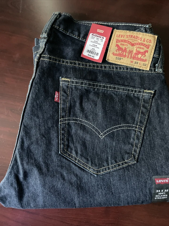 Men's Levi's Jeans 508 Regular Taper Denim Red Tag & measured Size 32x32