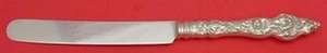 Les Six Fleurs by Reed and Barton Sterling Silver Dinner Knife Blunt SP 10 1/4" - Picture 1 of 3
