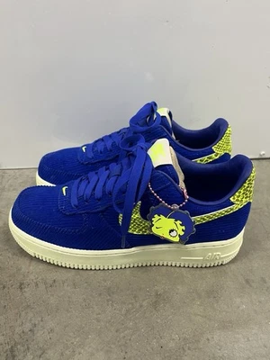 New No Box Nike Air Force 1 07 Olivia Kim No Cover Blue Corduroy SZ 8 CK3314-400 - Image 1 of 4