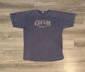 T-shirt vintage San Antonio Texas manica corta grafica uomo 2X 2XL blu - Foto 1 di 13