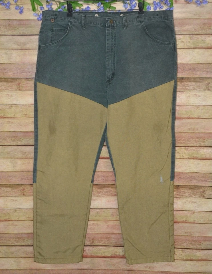 Wrangler Rugged Wear Brush Guard 裤子男式 42x32 狩猎户外绿色卡其色 — 第 1/4 张图片